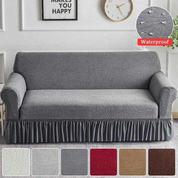 XM-Mirelitho 1PC Jacquard Skirt Sofa Cover Elastic Living Room Sofa Cover Pet Anti-Dirty All-Purpose Sofa Protection Cover Home Decoration Sofa Cushion Cover